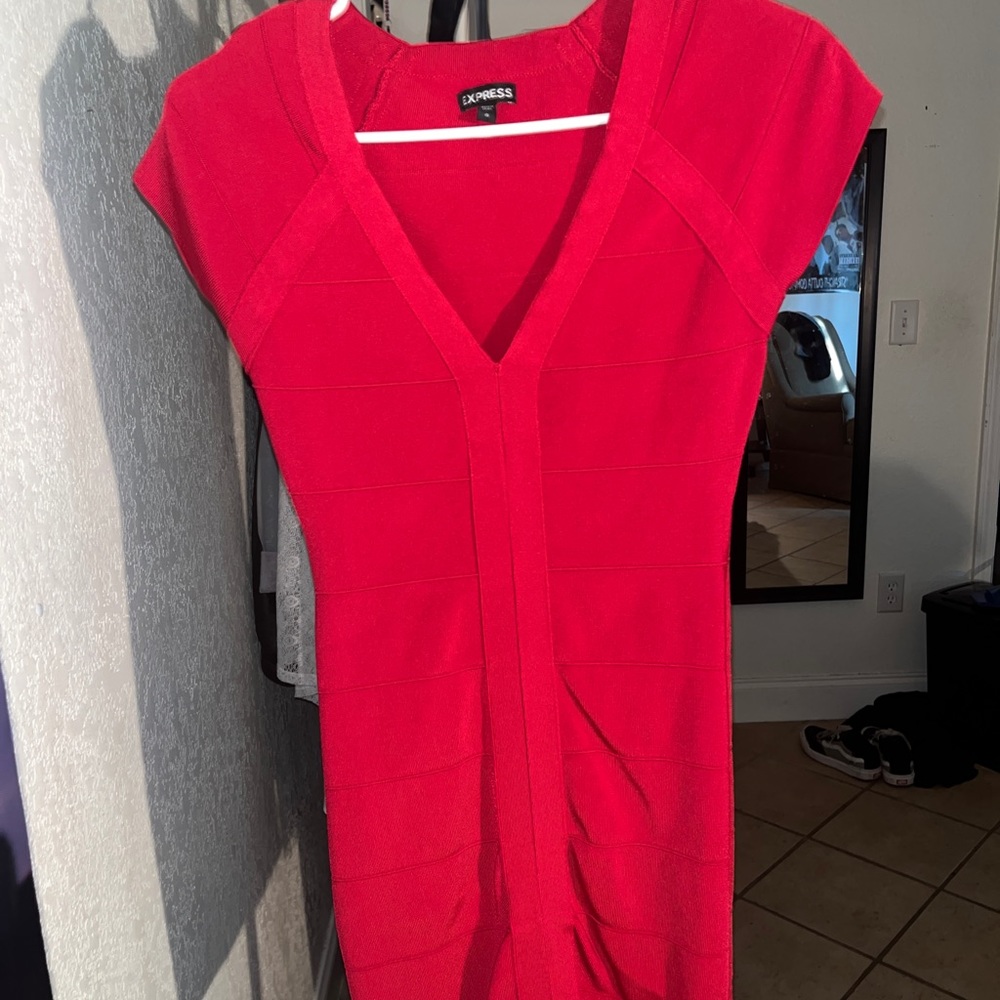 SMALL RED MINI DRESS